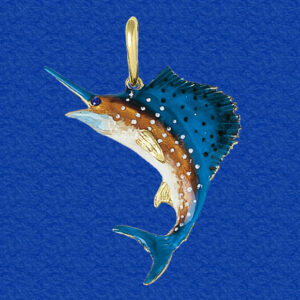 Sailfish “Sails Up” Enameled