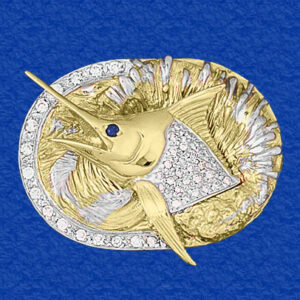 Marlin "Splash" Head - ALL Pave Diamond!