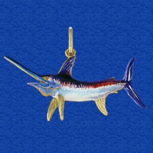 Swordfish Pendant Enameled (0-13)