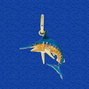 Blue Marlin Enameled