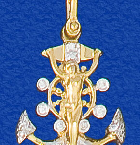 Medium Pave Mariners Anchor