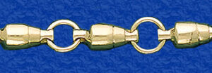 Tournament Fishing Swivel Gold Bracelet - SW-300 (14K Gold)