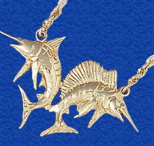 "Pelagic Pursuit" Billfish Necklace  (Marlin & Sailfish)
