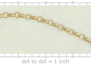 Fishing Swivel Gold Necklace - SW-30 (Non-Swiveling)