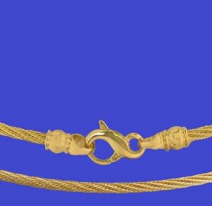 CABLE NECKLACE WITH INFINITY CLASP - - 2mm