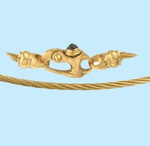 CABLE NECKLACE WITH MARINERS CLASP