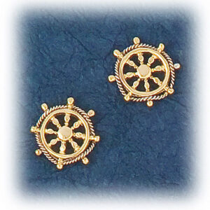 Ships Wheel Earrings