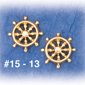 Ships Wheel Ear Studs