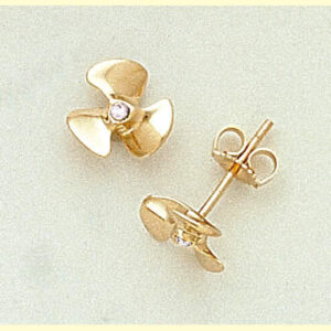 Diamond Center Prop Ear Stud