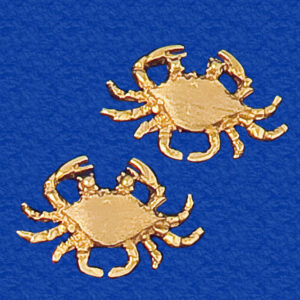 Crab Earrings 14K Eyes