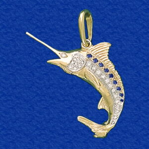 Marlin "Tail Walker" Diamond Encrusted