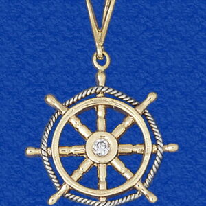 Ships Wheel with Rope (Diamond Center)