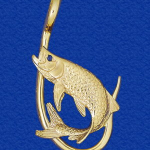 Tarpon “FISH ON!” Hook Pendant (Large)