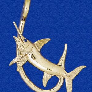 Sword "Fish On!" Hook Pendant