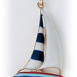 "Swan" Sail Boat Enamel