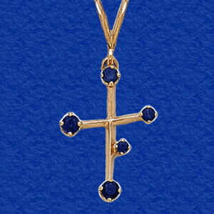 Southern Cross Constellation Pendant (Sapphire)