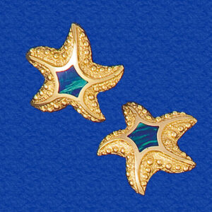 Opal Starfish Earrings