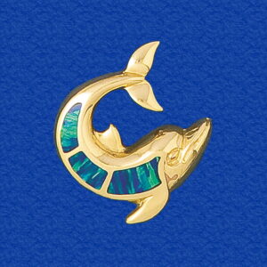 Opal Inlay 14K Porpoise