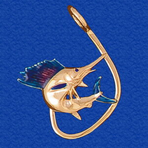 Sailfish Hooked Enameled