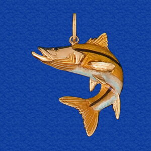 Snook in Action Enameled