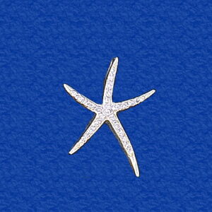 Diamond Starfish Pendant
