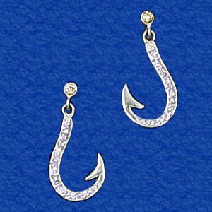 Diamond Hook Earrings