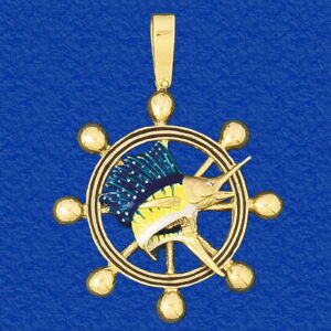 Ship's Wheel for Fishing Boat Captains (select fish)