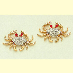 Diamond Pave Crab Earrings