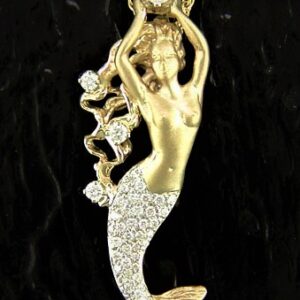 MERMAID "CONTESSA" PENDANT 14 KARAT GOLD
