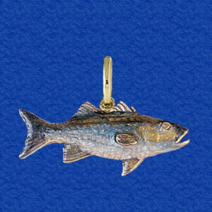 Striped Bass Enameled Pendant (Striper)