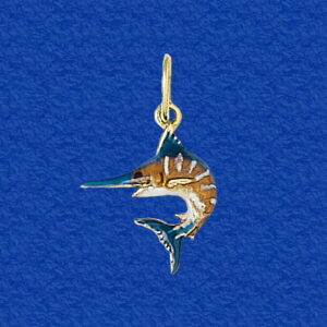 Marlin Mini Pendant Enameled