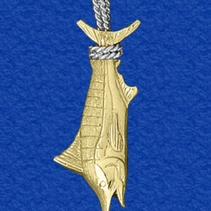 Blue Marlin "Tail Hung" Pendant