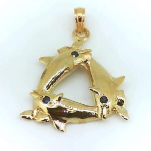 PLAYFUL PORPOISES PENDANT