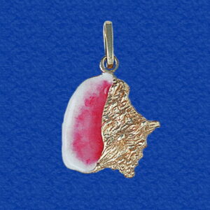 Large Pink Lipped Conch Shell Pendant