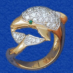 Pave Porpoise Wrap-around Ring