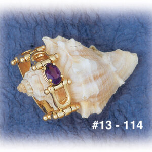 Amethyst Shackle Flex Ring