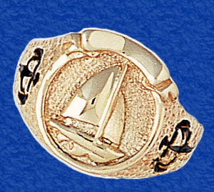 Banner Ring with Sloop