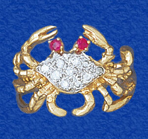 Pave Crab Ring