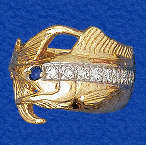 Diamond Wrap Around Marlin Ring