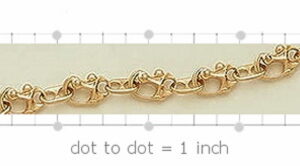 "The Corsair" Gold Snap Shackle Necklace Medium (14-02)