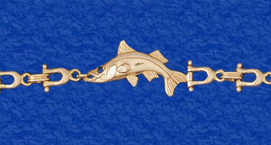 "Fish On" Snook Shackle Bracelet (14-10 )