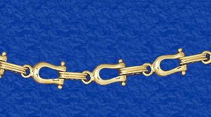 Gold Shackle pulley block chain (14-12)
