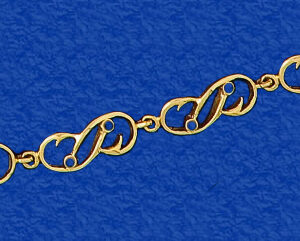 "Doubled up" Hook Bracelet with Sapphires (14-172)