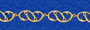 "Doubled up" Hook Bracelet Mens (14-173)