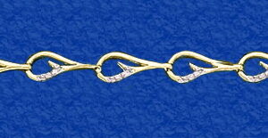 "Siren's Lore" Bracelet with Diamond Barbs (14-40)