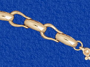 "The Big Kahuna" Gold Shackle & Bar-link Bracelet