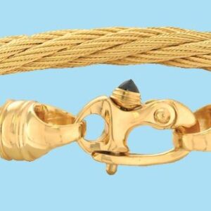 CABLE BRACELET WITH MARINERS CLASP - 7mm