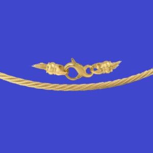 CABLE NECKLACE WITH INFINITY CLASP - - 3mm
