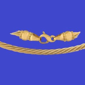 CABLE NECKLACE WITH INFINITY CLASP - 4mm