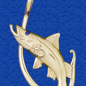 Snook “FISH ON!” Hook Pendant (Large)